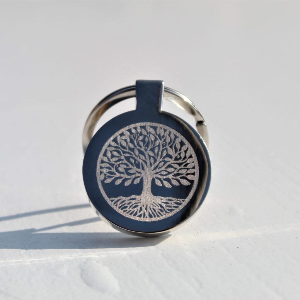 Circle shaped keyring
