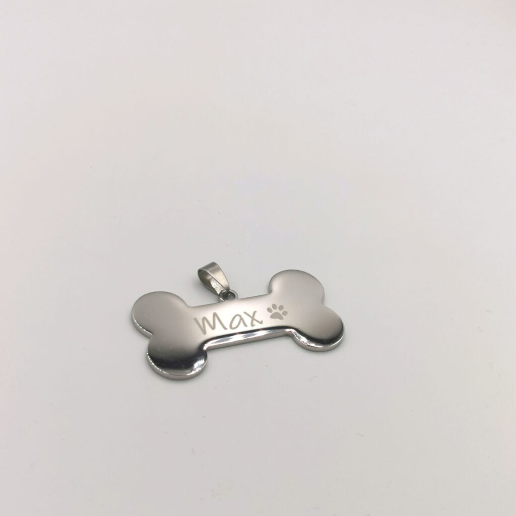 engraved dog tag