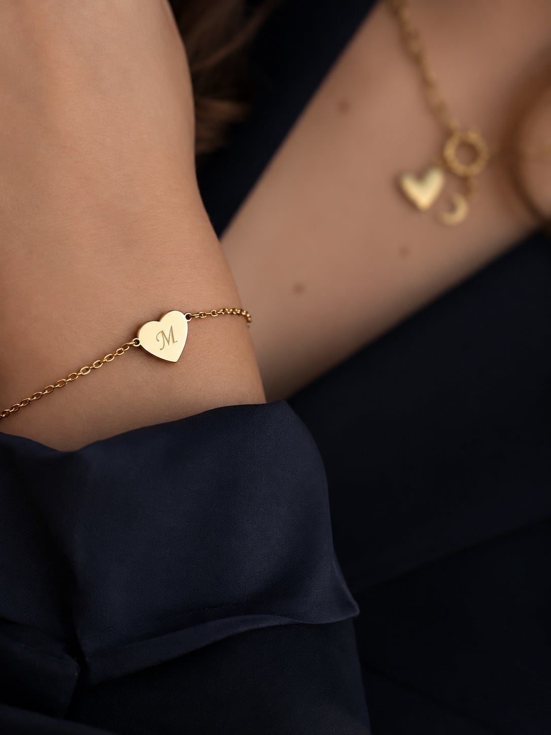 Herzförmiges Armband